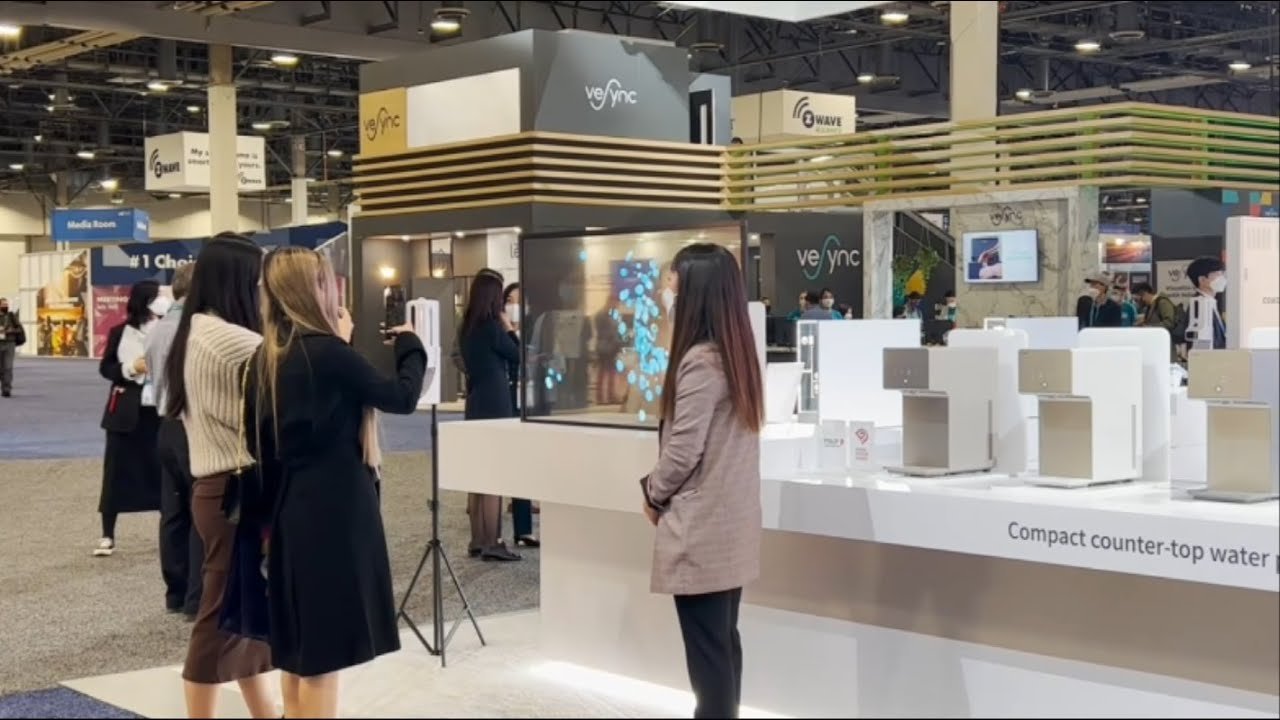 코웨이 CES 2022 전시부스 인터랙티브