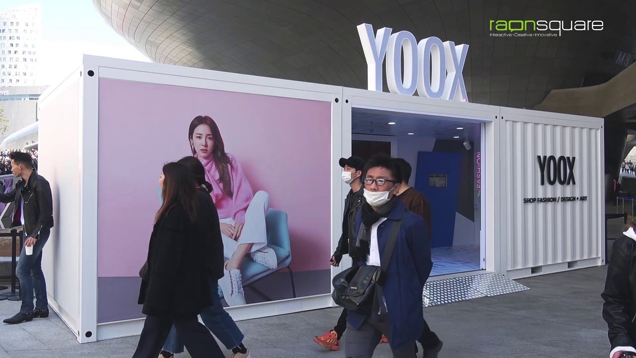 슈콤마보니 X YOOX 서울패션위크 인터랙티브 테이블·미디어월
