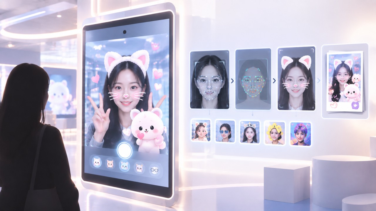 AR 포토존 제작과 얼굴 효과 콘텐츠